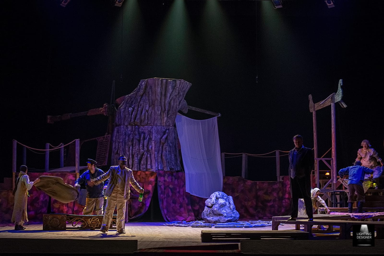 Дед,Баба и Курочка Ряба, Областной Театр Кукол. Художник по свету на спектакль Алексей Мелентьев. ETC, MA2, MA3