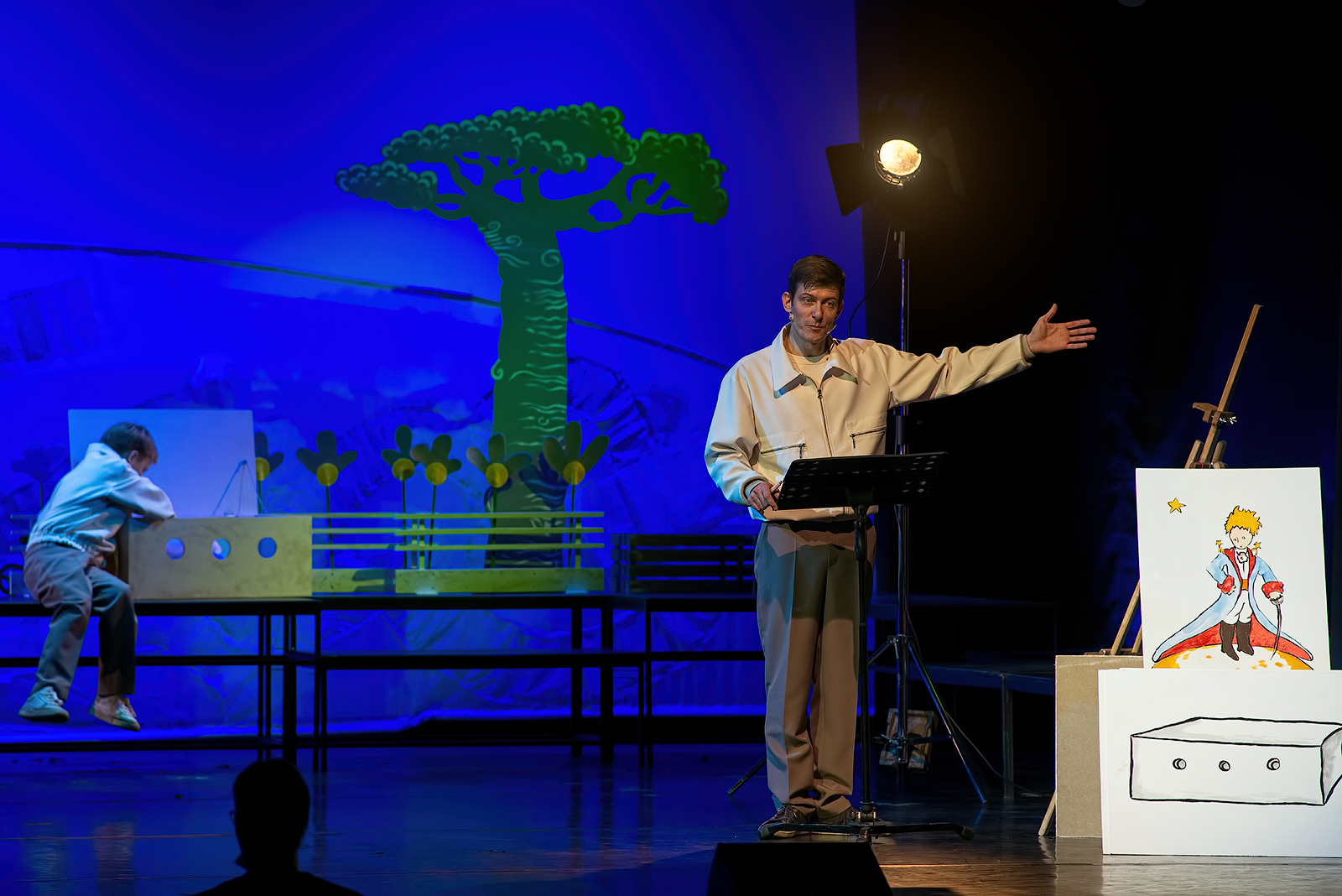 Спектакль "Маленький принц". Художник по свету Алексей Мелентьев. ETC ION